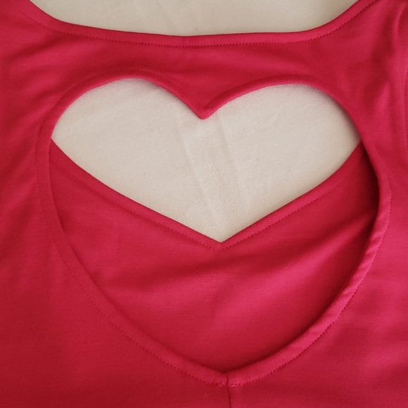 ❤3/10❤Pink crop top heart back - Picture 3 of 5
